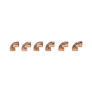 High-Quality Flared Thickened Fitting for Red Copper Welded Copper <b>Pipes</b> 90-Degree Copper Elbow - Product Image 6