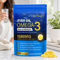 OneBotanical – Livraison rapide en 3 jours – Complément d'huile de poisson Oméga-3 en gélules molles pour le cerveau, le système immunitaire et le cœur – Pour hommes et femmes