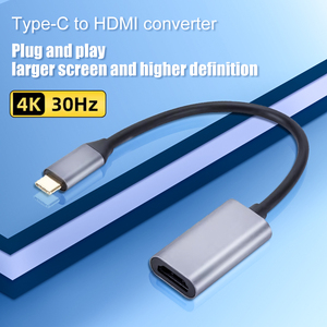 4K 30Hz USB-C Nam để <span class=keywords><strong>HDMI</strong></span> Adapter Loại C để <span class=keywords><strong>HDMI</strong></span> nữ Adapter Cable 1080p 60Hz cho Macbook HDTV Máy chiếu USB C <span class=keywords><strong>HDMI</strong></span> - Product Image 3