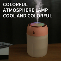 Humidificateur d'air portable USB 330 ml avec veilleuse LED, silencieux, design coloré en forme de tasse, pour voitures et usage domestique extérieur YS English