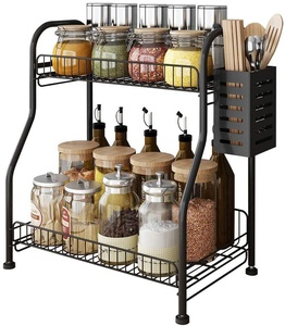 Kitchen <strong>Large</strong> Knocked-Down <strong>Spice</strong> <strong>Rack</strong>, Seasoning Organizer Standing Bathroom Storage Shelf <strong>Rack</strong> - Product Image 1