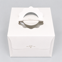 Scatole per Torte in Carta Personalizzate all'Ingrosso, Confezioni per Pasticceria con Finestra, Design Pieghevole per Torte, Dessert e Regali