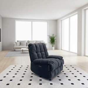 New style single person sofa zero gravity power <b>recliner</b> sofa comfortable velvet fabric reclining sofa living room furniture - Product Image 1