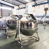 Marmite de cuisson industrielle à vapeur et gaz Shenlong, 300L, haute efficacité, avec agitateur