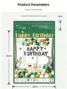 Paquete <span class=keywords><strong>de</strong></span> Decoraciones <span class=keywords><strong>de</strong></span> Alta Gama para Fiestas <span class=keywords><strong>de</strong></span> Cumpleaños <span class=keywords><strong>de</strong></span> Niñas y Niños, Decoración <span class=keywords><strong>de</strong></span> Paredes para el <span class=keywords><strong>Fondo</strong></span> <span class=keywords><strong>de</strong></span> la Escena - Product Image 4