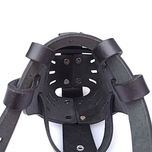 Nhà Máy Dog Net Mõm Kim Loại Da Thoáng Khí Mềm Vật Nuôi Mõm Cho Chó Lớn - Product Image 3