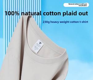 T-<span class=keywords><strong>shirt</strong></span> unisexe de haute qualité 230G 100% coton, coupe confortable, frais et respirant, impression personnalisée, t-<span class=keywords><strong>shirt</strong></span> uni, t-<span class=keywords><strong>shirt</strong></span> pour homme - Product Image 3