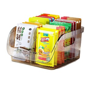 Condiment Storage Box Large Capacity Compartmentalized Kitchen Desktop Organizer For Spice <b>Jar</b> - Product Image 2