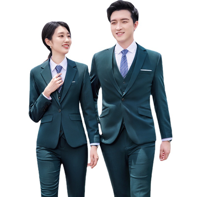 2024 Autumn Winter Collection Professional Long Sleeve Black Suit Single Breasted Worsted Factory Wholesale for Business Company