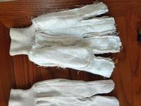Gants en toile de coton bâche double couche doublure en coton épaissi soudure ferroviaire résistant à la chaleur moulin à chaud tricot poignet