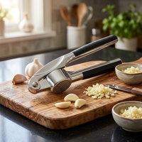 Offre Spéciale : Presse-ail manuel en alliage de zinc pour ustensiles de cuisine, plus de 20 pièces