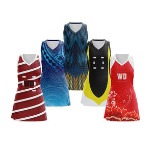Uniforme de Netball al por Mayor 100% Poliéster, Vestido Deportivo sin Mangas Transpirable de Alta Calidad con Diseño Estampado para Adultos - Product Image 2