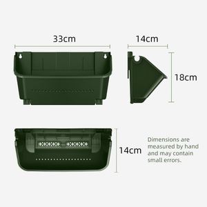Pot de fleur suspendu automatique pour jardin vertical extérieur en plastique vert avec arrosage mural vert - Product Image 3