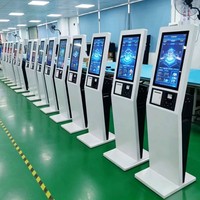 Kiosque d'information multimédia tout-en-un avec écran tactile LCD haute définition intégré, kiosque d'information interactif d'intérieur