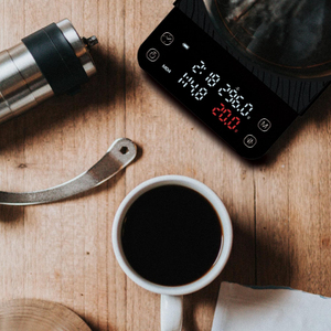 Báscula Digital Eléctrica para Café de Nuevo Tipo con Precisión de 0.1g, Temporizador a Pilas, Apagado Automático, Incluye Bandeja para Pesar - Diseño Minimalista - Product Image 4