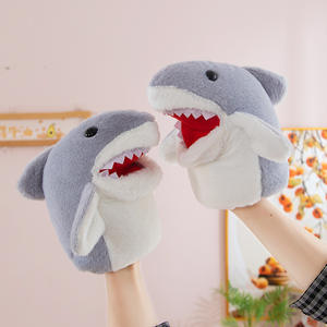 <span class=keywords><strong>Angel</strong></span> Cross-Border Little Shark Marionnette à main en peluche, jouet interactif à bouche mobile, cadeau amusant, peluche super douce anti-stress - Product Image 1