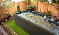 Piscine hors sol Sinoy personnalisable de 20 pieds/40 pieds, autonettoyante, avec panneaux sandwich