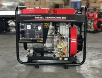 Generator diesel portabel tipe rangka terbuka berpendingin udara, 10kw, produsen generator diesel, mesin, OEM