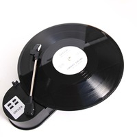 Mini Tocadiscos de Vinilo, Fonógrafo de Rotación Directa, Reproductor de MP3 con Puerto USB, Doble Velocidad 33/45 RPM, Hecho en China, Ezcap613p