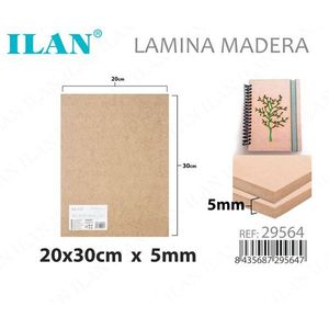 Pannello MDF Ilan 20x30cm 5mm per Progetti Artigianali e Fai-da-Te - Product Image 1