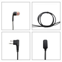 Écouteur portable GT23K-M ODM avec cordon de 100 cm et interface 3,5 mm pour radios bidirectionnelles Motorola/Kirisun/Belfone