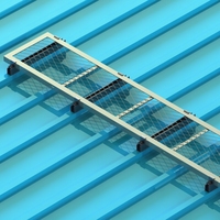 SunRack SFS-FHB-C-01 Sıcak Daldırma Galvanizli Güneş Enerjisi Montaj Sistemi Geçit Platformu Izgarası Sağlam Dayanıklı Paslanmaz Çelik Izgara 60m/s