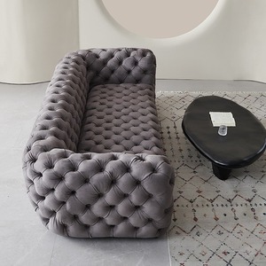 Canapé en tissu de style minimaliste italien <span class=keywords><strong>Baxter</strong></span> - Tissu technique mat avec poignées escamotables pour villas, grands appartements et hôtels - Product Image 4