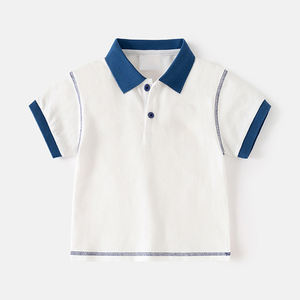 Camiseta de Manga Corta para Niños, Estilo Coreano 2026, Polo para Niños, Camiseta de Verano con Cuello Solapa, a la Moda, Combinable con Todo - Product Image 1