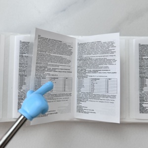 Không thấm Nước Chuyên Nghiệp in ấn Multilayer nhãn hai lớp tập sách Vinyl <span class=keywords><strong>sticker</strong></span> cho mỹ phẩm nến bao bì nhãn - Product Image 5