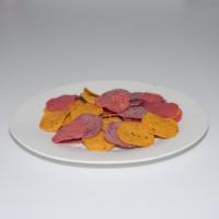 Friandises pour chats à base de poulet, riches en protéines et en légumes, en tranches rondes, pour une nutrition équilibrée – Friandises séchées au poulet pour animaux de compagnie