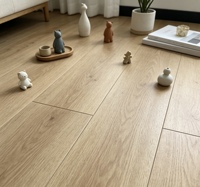 Plancher stratifié AC4 à clipser de style moderne |   Revêtement de sol en bois HDF résistant à l'eau pour salon et cuisine