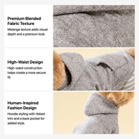 Prêt à être expédié |   Sweat à capuche tricoté haut de gamme pour chien, taille haute, mélange, XXS-XXL, 1,5-13 kg, intérieur/extérieur, OEM ODM, prêt à expédier, haute qualité