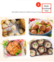 Hachoir multifonction HR12 12L pour aliments, viande, légumes, garnitures de raviolis, mélangeur, et outil à écraser l'ail