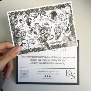 Chất Lượng Cao Sang Trọng 300G 4*6 Inches Cảm Ơn Bạn Giấy In Thẻ Tùy Chỉnh Sáng Tạo Thiết Kế Kinh Doanh Thẻ - Product Image 2