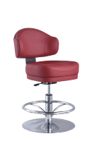 Chaise de casino pivotante réglable en cuir PU, tabouret de bar ergonomique moderne, tables de poker, salles de jeux, cuisine