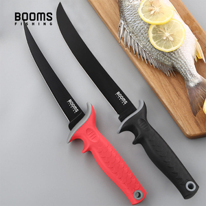 For <b>Fishing</b> Customized Stainless Steel 7/9inch Serrated Flex Blade Black/Red & Portable Lake River Fillet Knife - Product Image 6