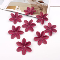 Collection de pétales de fleurs 3D colorés en film, fausses lys polyvalentes faites à la main, décorations pour coiffes et épingles à cheveux, artisanat d'intérieur