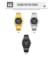 Jam Tangan Digital SKMEI 2624 Full Metal dengan Tali Stainless Steel, Tahan Air 30M, 3 Waktu, Lampu EL, Grosir, Gaya Bisnis Klasik