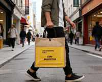 Sac fourre-tout tendance 2026 pour femme, simple et personnalisable, vente directe usine - en jute tressé avec poignée en corde et motif lettres