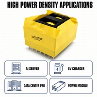 Transformateur de puissance monophasé 220V AC EE40 haute fréquence 60W à noyau de ferrite et enroulement en cuivre