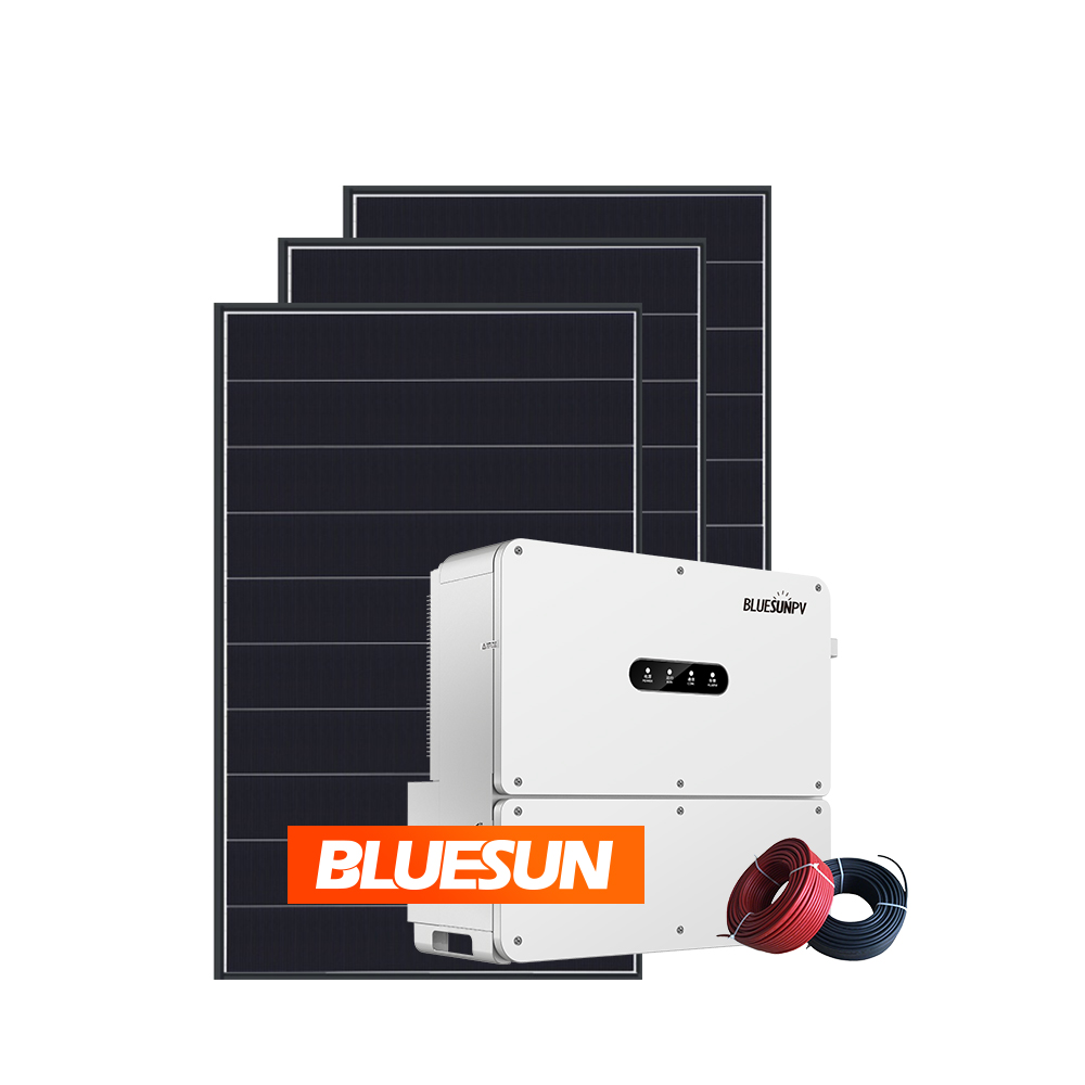 Bluesun 30 кВт 40 кВт 50 кВт на сетке солнечной pv системы Сделано в Китае
