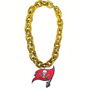 NCAALouisville Cardinals Team Fan Chain Necklace Custom Logo Multi-Layer Foam Oversized Promo <b>Lanyard</b> - Product Image 1