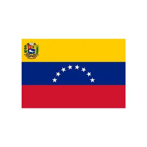 Bandeira nacional 100% poliéster 100% poliéster da Venezuela, bandeira nacional de 3x5 pés 90x150 cm impressa de alta qualidade