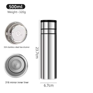 316 thép không gỉ của nam giới tách trà và xe nước cup Glass Jar với chức năng để tách trà và nước cho xe sử dụng chai thủy tinh - Product Image 3