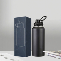 Bouteille isotherme en acier inoxydable E T EASYTAO, double paroi, sous vide, 2 couvercles, anti-fuite, pour le sport et les voyages