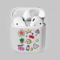 Harga Pabrik Murah Anime Lucu Fashion Kayu & Logam Transparan Portabel Promosi Casing Airpods Pro 2 3 Logo Kustom Pelindung