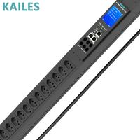 KAILES (KLS) K55 Série ZA Unité de distribution d'alimentation (PDU) intelligente en métal 32A 20 prises brésiliennes Industrielle Fiable Moderne pour l'équipement de données