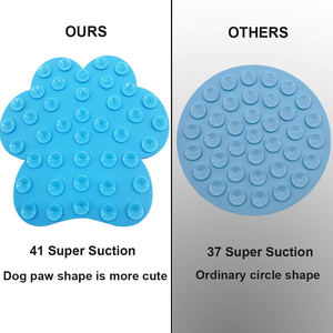 Happy <b>Bath</b> Time Silicone Lick Mat for <b>Dogs</b> Slow Feeder Bowls Pad for Cats Pets With Suction Cup - Product Image 3