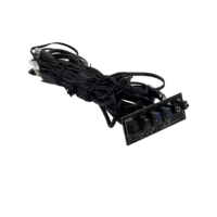 Cable de extensión para Panel frontal de chasis, interfaz Dual USB 3,0 + tipo C ++, interruptor de micrófono para auriculares, placa de circuito para servidor de ordenador, placa base