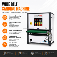 Machine automatique de finition des surfaces métalliques à bande abrasive en acier inoxydable pour le débavurage, le brossage et le polissage jusqu'à 1000 mm